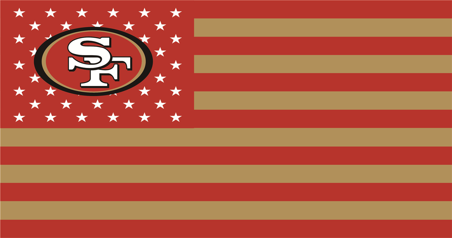San Francisco 49ers Flags fabric transfer